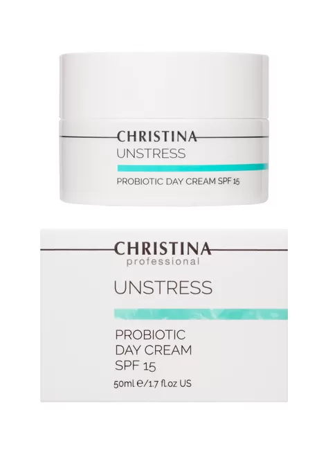 CHRISTINA Unstress Probiotic Day Cream SPF 15 - Дневной крем с пробиотическим действием SPF15